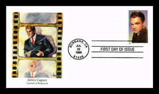 Dr Jim Stamps Us James Cagney Legends Of Hollywood First Day Cover Scott 3329