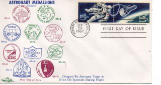 Us Fdc 1332b Space,  Orbit Covers (6257) (6)