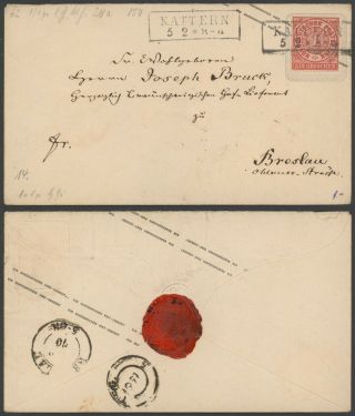 Germany North German Conf.  1870 - Postal Stationery Kattern To Breslau 35140/40