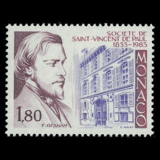 Monaco 1983 - Society Of St.  Vincent De Paul - Sc 1396 Mnh