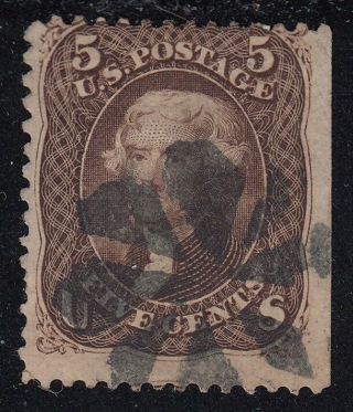 Tdstamps: Us Stamps Scott 76 5c Jefferson Cv$280.  00