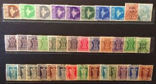 World Stamps India 37 Stamps Mixture Var Years Stamps (b5 - 2g)