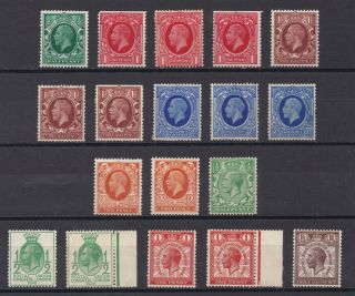 Lot:31513 Gb George V Mounted 1929 Puc Set 1934 Dark Background Issue