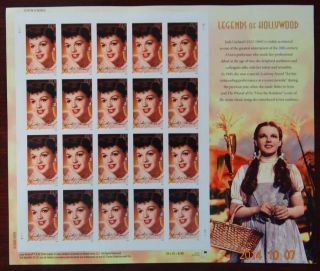 Scott 4077 Judy Garland Sheet (face Value - $7.  80)