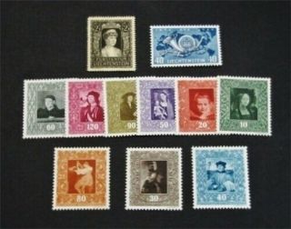 Nystamps Liechtenstein Stamp 226//237 Og H/nh $30