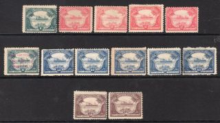 Central American Steamship Co.  13 Stamps Values To 50c