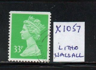 Sg X1057 33p Machin - Litho Walsall - Fine