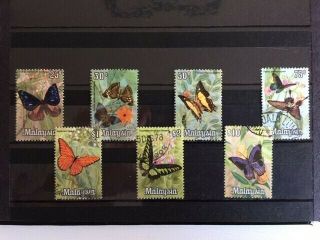 Malaysia 1970 Butterfly Definitive Complete 25c - $10 Fine Set