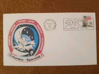 Us Stamps Space Shuttle Columbia 1983 Sts - 9 Nasa Commemorative Event Cover
