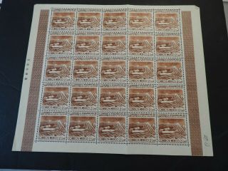 Mexico Stamps Scott 777 Sheet Of 25 Nh Og 2c Cv $50