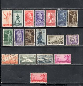 Italy Italian East Africa Europe Stamps Hinged & Lot 2058