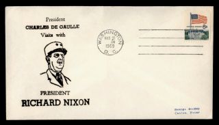 Dr Who 1969 President Charles De Gaulle Visits President Nixon C134438