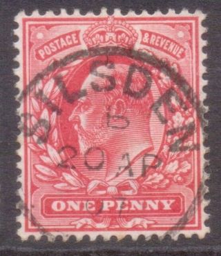 Gb Britain Edward 7th Postmark / Cancel " Silsden " 1907