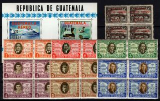P111727/ Guatemala / Airmail / Lot 1929 - 1938 Neuf / Mnh