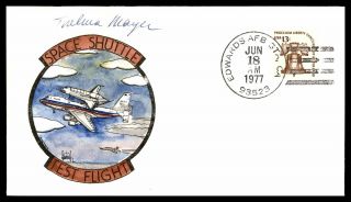 Mayfairstamps 1977 Us California Space Shuttle Test Flight Autographed Mayer Edw