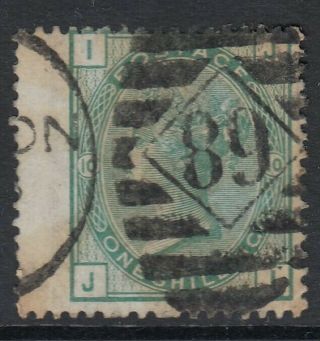 Gb Stamps Qv 1873/80 1s Green Sg 150 Scarce Plate 10