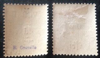 Orange State 1900 - 02 2 X Stamps With Overprints Hinged 2