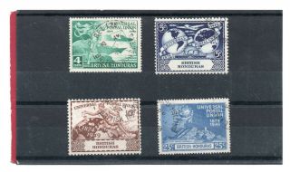 Br.  Honduras Gv1 1949 Universal Postal Union Set Sg 172 - 75