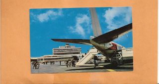 First Flight San Francisco International Airport Vintage Postcard