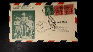 Us Fdc Sc 680 Two 2cent Combo Fallen Timbers Stamp,  1929 Cancel Roessler Cache