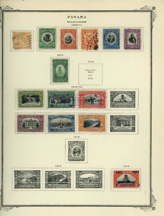Panama Scott Specialty Album Page Lot 1 - See Scan - $$$