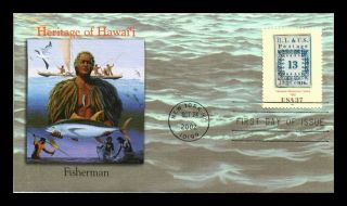 Us Cover Heritage Of Hawaii Fisherman Hawaiian Missionary Stamp Fdc