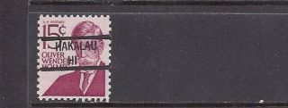 Hawaii Precancels: 15c Holmes From Prominent Americans Series (1288)