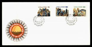Dr Who 1977 Singapore Labor Day Fdc Pictorial Cancel C119421