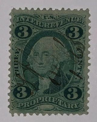 Travelstamps: 1862 - 71 Us Stamp Scott R18c Proprietary Ng Pen Cancel