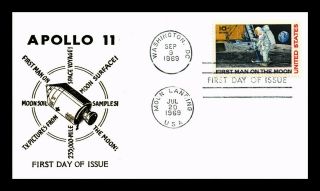 Dr Jim Stamps Us Apollo 11 Space Air Mail First Day Cachet Cover Scott C76
