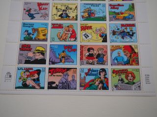 Comic Strip Classics MNH 32¢ sheet of 20,  1995 2