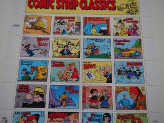 Comic Strip Classics MNH 32¢ sheet of 20,  1995 4
