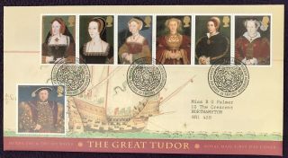 1997 Royal Mail Stamps - First Day Cover - The Great Tudor King Henry Viii Wives