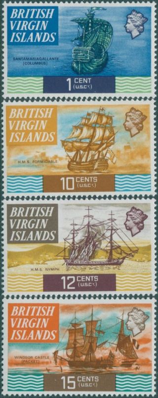British Virgin Islands 1970 Sg241 - 250 Ships Mnh