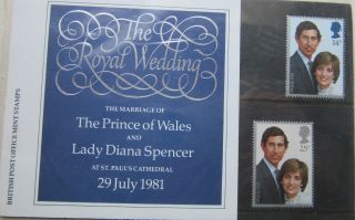 British Post Office Stamp Pack 127a Wedding Hrh Prince Of Wales - Diana