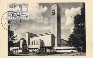 Architecture Hilversum Stadhuis On 1955 Maximum Card Nederland Netherlands