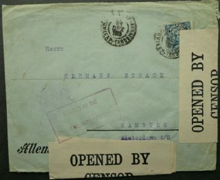 Brazil 1948 Postal Cover From Curityba To Hamburg Germany - Censored - See