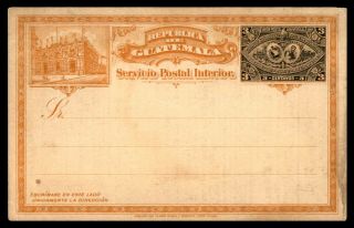 Mayfairstamps Guatemala 1897 3 Cent Postal Stationery Stationery Card Wwb16