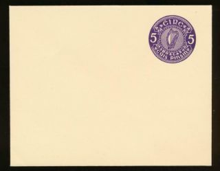 Ireland Mi.  U14c Postal Stationery,  Envelope 5p Violet