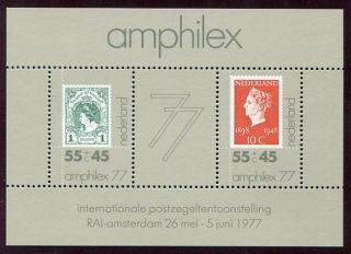 Netherlands Never Hinged Souvenir Sheet 1977 Amphilex Ag