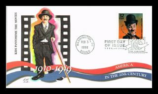 Us Cover Charlie Chaplin Little Tramp Movie 1910s Celebrate Century Fdc