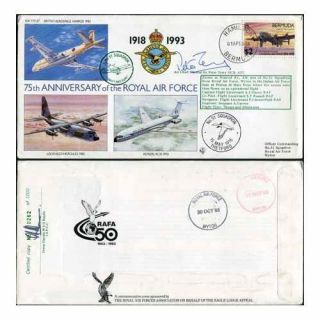 Raf (75) 27c 75th Ann Of Raf No.  51 Squadron Signed By Acm Sir Peter Terry