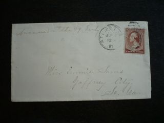 Postal History - Usa - Large Bank Note Issue - Atlanta,  Ga To Gaffney City,  Sc