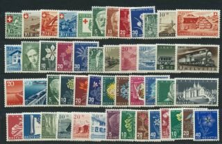 Switzerland.  Selection Of Very Fine Stamps,  All Mnh (ap0097)