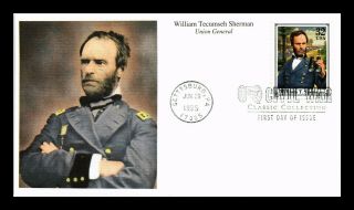 Dr Jim Stamps Us General Sherman Civil War First Day Cover Mystic Stamp Company