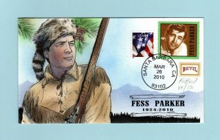 U.  S.  Non Fdc Rare Bevil Cachet - Commemorating The Life Of Fess Parker