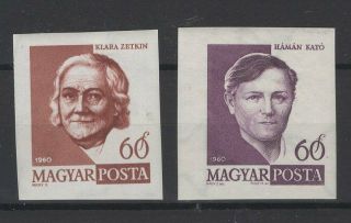 Hungary,  Magyar,  Stamps,  1960,  Mi.  1675 - 1676 B.