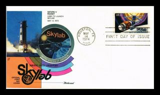 Dr Jim Stamps Us Saturn V Rocket Skylab Space First Day Cover Scott 1529