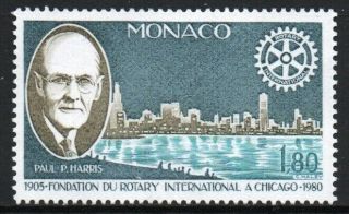 [mo1232] Monaco 1980 Paul P.  Harris Issue Mnh