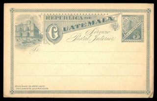 Mayfairstamps Guatemala 3 Cents Postal Stationery Stationery Card Wwb1447